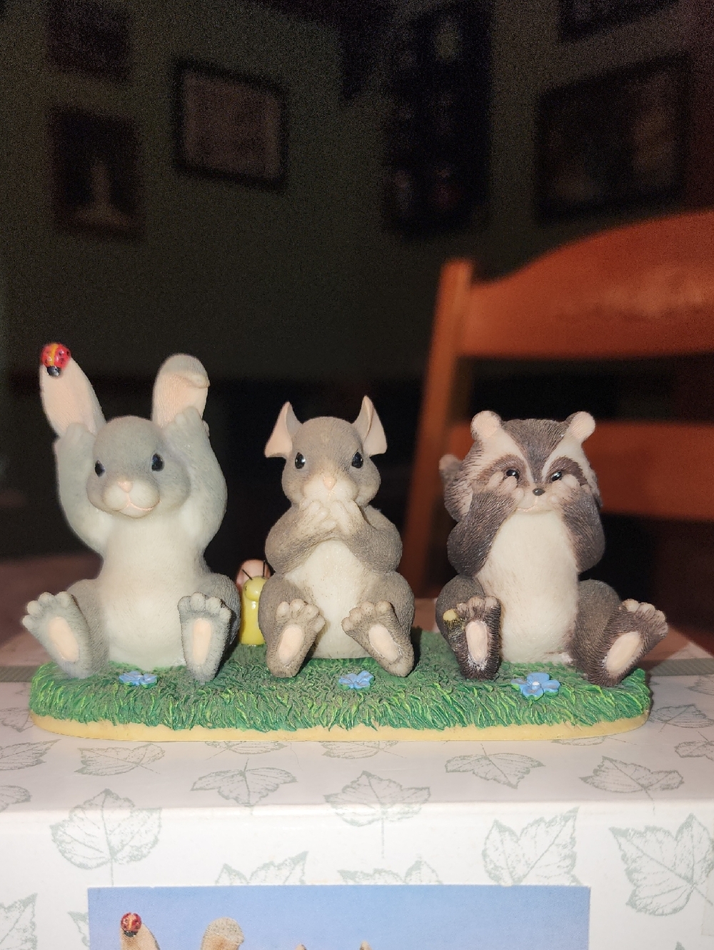 Charming Tails Hear, Speak & See No Evil Figurine